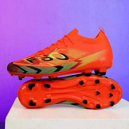 Nouvelles chaussures de football pour hommes, chaussures d'entraînement, crampons longs antidérapants FG, chaussures de football ultralégères, crampons d'extérieur, livraison directe