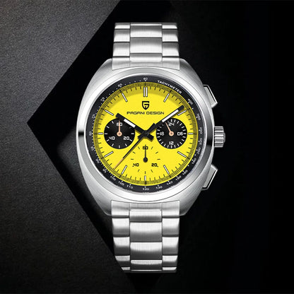 Pagani Design 2026 Fashion Men's Quartz Watch Top Brand Luxury Sapphire VK63 Men's Chronograph All-Steel Diving Relógios Masculino