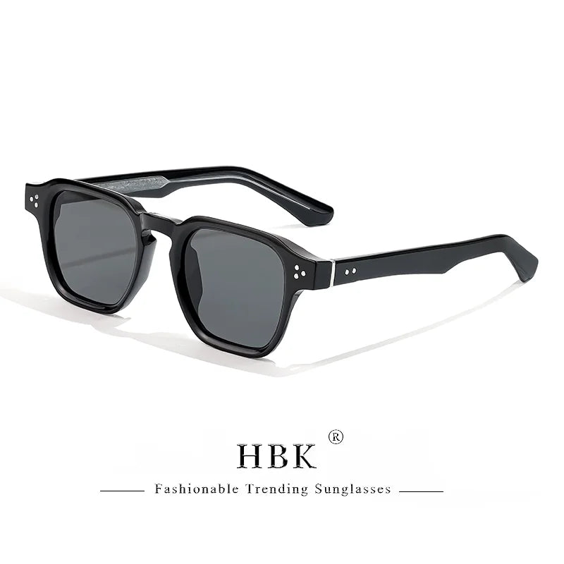 HBK New Fashion Sunglasses men Vintage Square Gradient Sun Glasses Outdoor Sports Party Vacation Travel Driving Eyeglasses