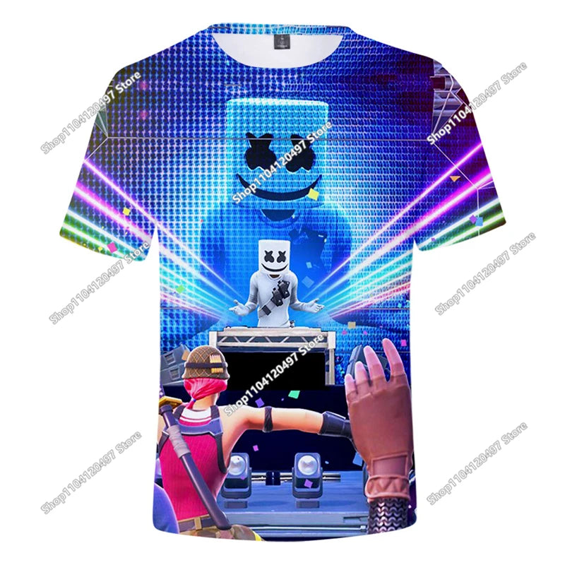 Fortnite-T-Shirt für Herren, Shoot Game Battle Hero, Victory Royale, Kleidung, Kinder-T-Shirts für Jungen und Mädchen von 2-14 Jahren