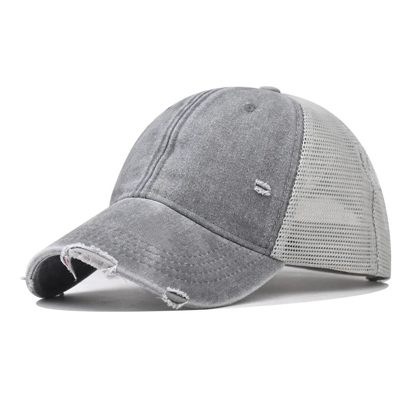 Distressed Baseball Cap Dad Hats for Men Women Vintage Washed Cotton soft crown Hat Adjustable Low Profile Unisex Style Headwear