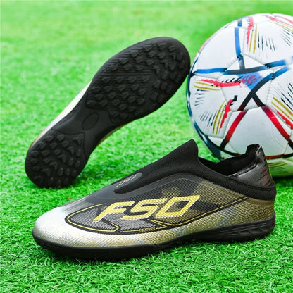 Nouvelles chaussures de football pour hommes, chaussures de sport respirantes, chaussures de futsal antidérapantes, chaussures de football ultralégères, haute tige, haute qualité, pour match en extérieur