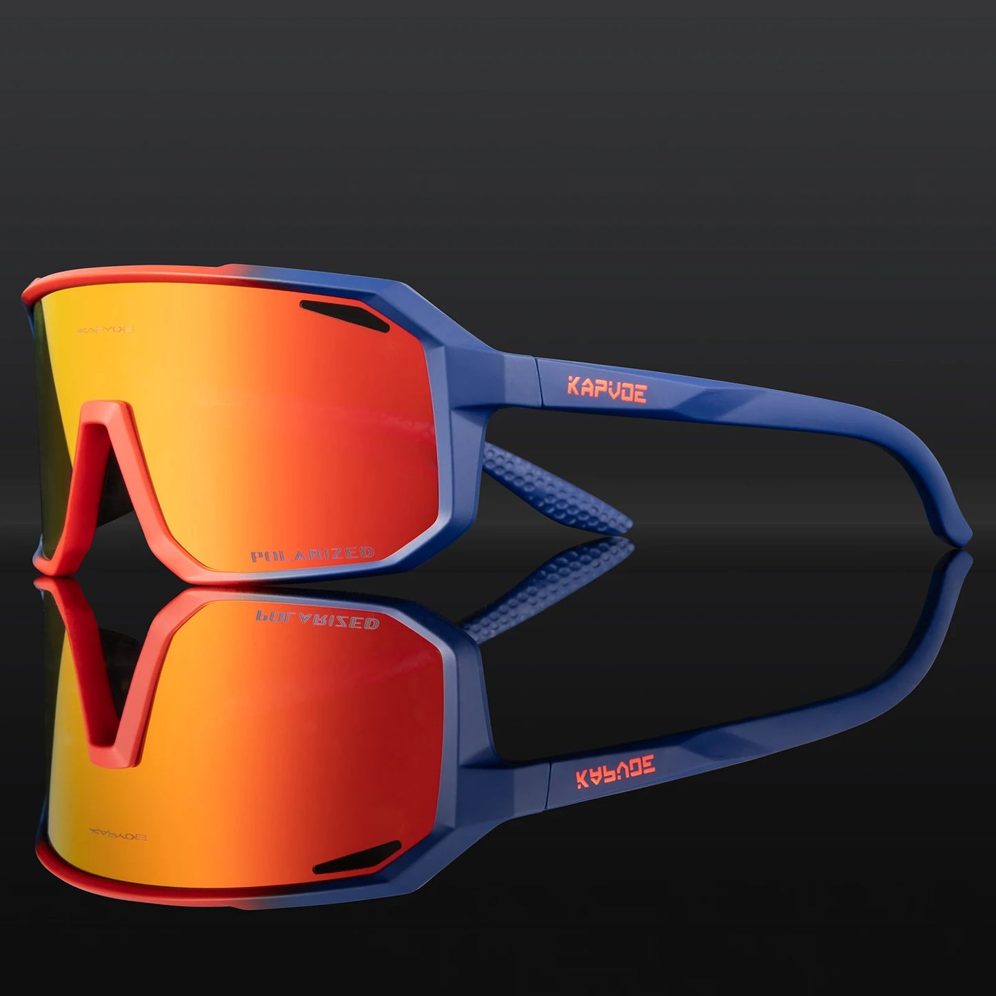 Kapvoe Cycling Glasses Men Cycling Sunglasses MTB UV400 Polarized Built-in Myopia Frame Bicycle Goggles Outdoor Sports Eyewear