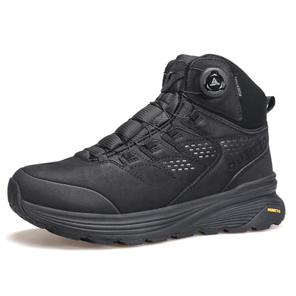 HUMTTO Lederschuhe für Herren Winter Camping Outdoor Herren-Sportschuhe Atmungsaktive Trekkingstiefel für Männer Rutschfeste Wandersneaker