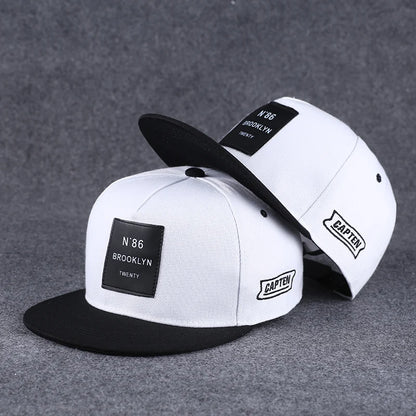 Herren-Baseballkappe mit Buchstabenstickerei, „Tide“, universell kombinierbar, flache Krempe; Damen-Sommer-Hip-Hop-Kappe, Outdoor-Sonnenkappe, verstellbare Schirmkappe