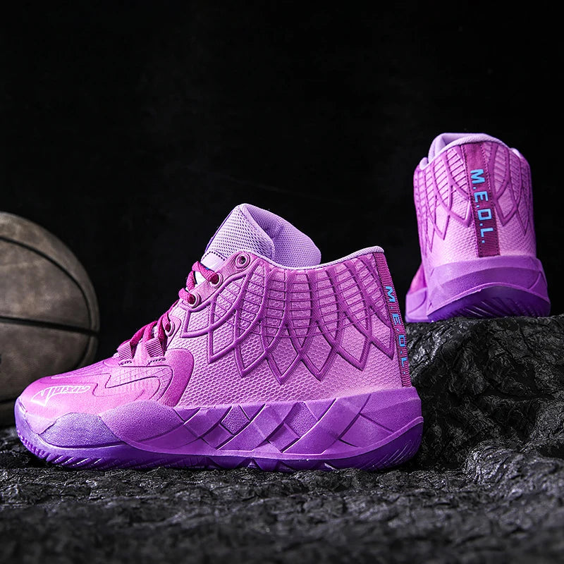Youth Basketball Shoes for Actual Combat, Outdoor Comfortable Cushioning, Wear-Resistant, Fashionable, Breathable, High Quality