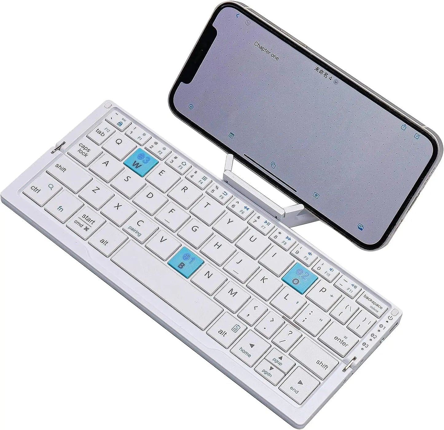 Tastiera pieghevole Bluetooth ricaricabile Jomaa per laptop, iPad e telefono – mini tastiera pieghevole portatile