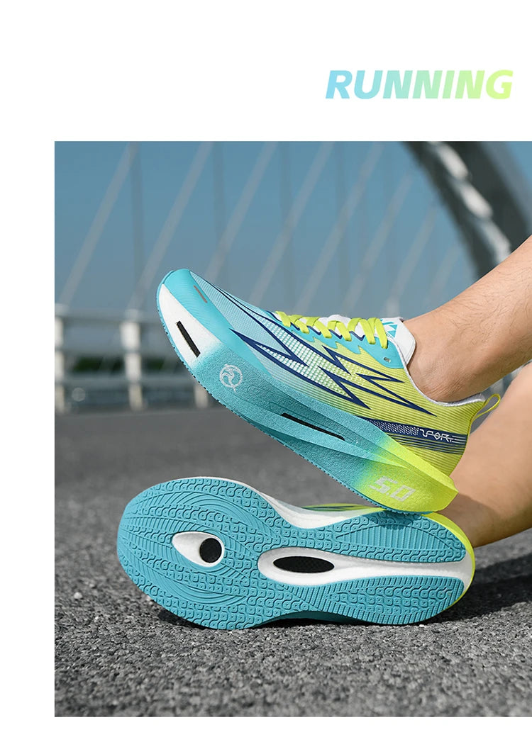 Scarpe da running 5.0 MIX con piastra in carbonio per uomo e donna, sneakers da gara per maratona, stabili, reattive, ammortizzanti e da allenamento