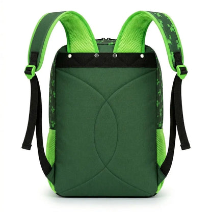 In Stock Minecraft Backpack Large Capacity Lightweight Pressure Relief Cartoon Print Outdoor Travel Hiking For Men Students
