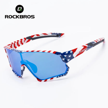 ROCKBROS Kids Polarized Photochromic Cycling Glasses UV400 Protection Outdoor Sports Sunglasses Child MTB Bicycle Eyewear