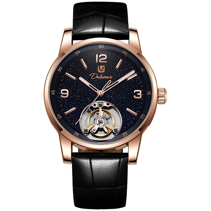 Ceas Tourbillon pentru bărbați, sportiv, automat, mecanic, rezistent la apă, ceas de mână de lux, de marcă de top