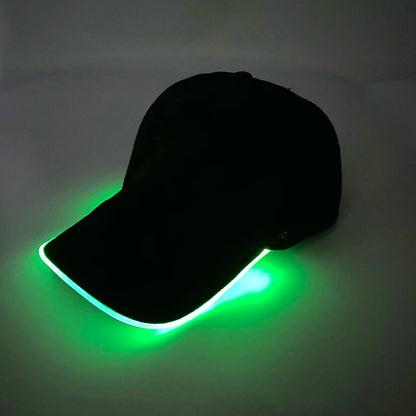 Adult Hat Led Optical Fibre Cap Hip Hot Hat NightClub Concert Masquerade Outdoor Fun Event Supplies Rap Summer Hat