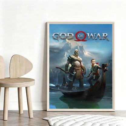 Mythic G-God of War RagnarokS Poster Stylish Art Poster Wall Decor for Living Room Bedroom Office Hotel Home Interior