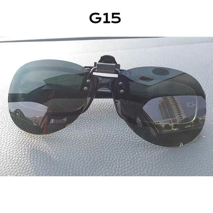 Pilot Polarized Sunglasses Clips Glasses Clip Driving Night Vision Eyeglasses UV400 Outdoor Shades Definition Sun Glasses Clips