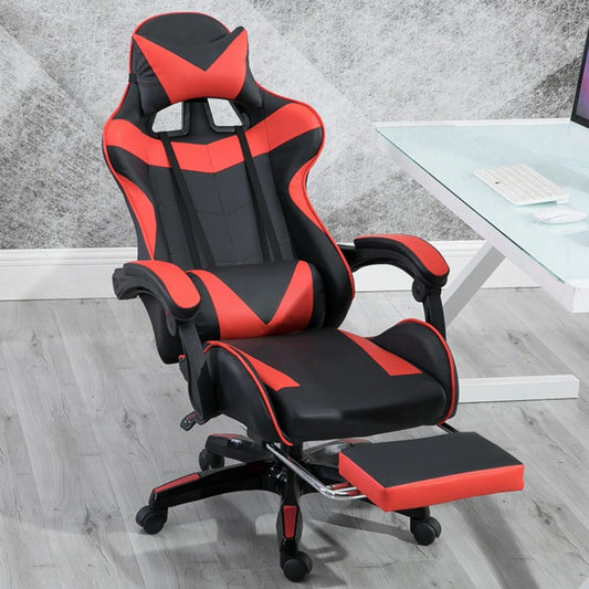 Silla gaming Sillón gaming Silla de oficina ajustable en altura con función reclinable ajustable, orejas de gato y cojines
