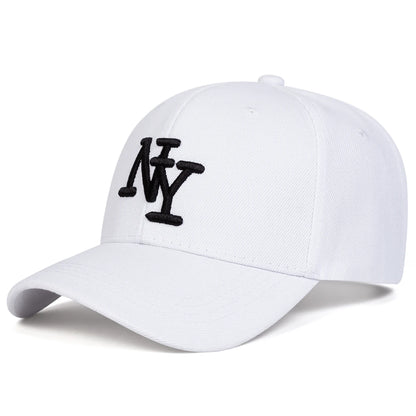 Unisex NY Letter Embroidery Baseball Caps Spring and Autumn Outdoor Adjustable Casual Hats Sunscreen Hat Sports Cap