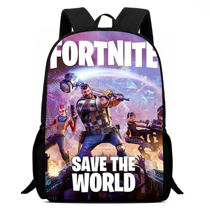 Children's Student Fortnite Cartoon Boys and Girls Large Capacity Backpack