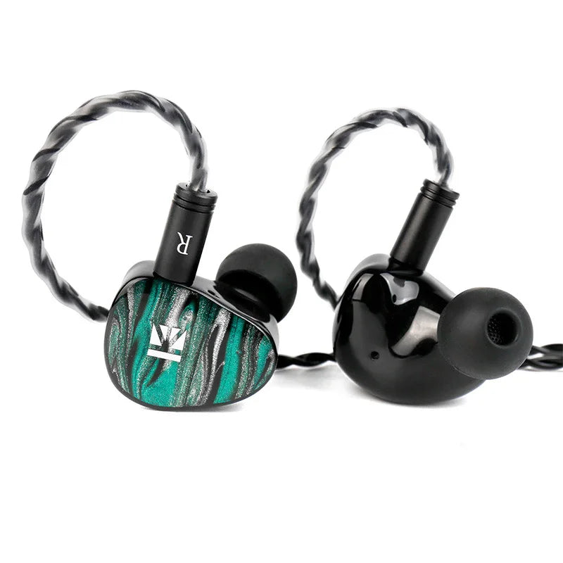 Écouteurs KBEAR KB03 Alkaid HIFI, écouteurs intra-auriculaires trn améliorés avec armature équilibrée Knowles, 1DD + 1BA + 1 à conduction osseuse