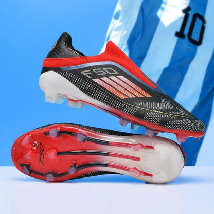 Nouvelles chaussures de football pour hommes, crampons longs antidérapants pour adultes, chaussures de sport pour garçons, crampons d'entraînement en plein air, respirantes et confortables