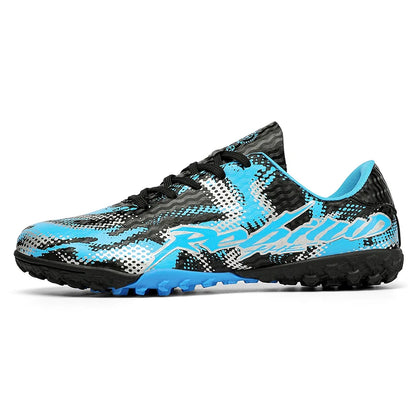 Nouvelles chaussures de football pour hommes, crampons FG, pointes longues TF, crampons pour terrain synthétique, chaussures de football Yonug, antidérapantes, unisexes, pour entraînement et match sur gazon extérieur