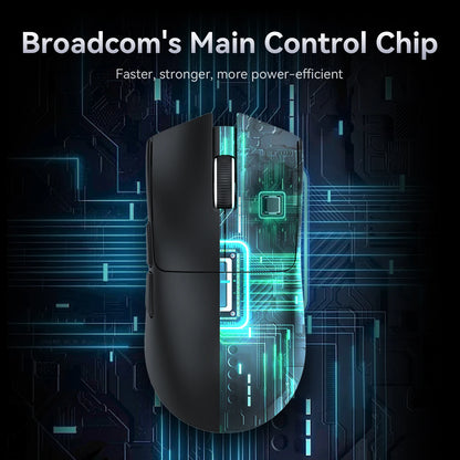 Attack Shark X11&R1 Tri-Mode-Bluetooth-Wireless-Maus mit Ladestation, RGB, ergonomische leichte Maus, PC-Gaming-Zubehör
