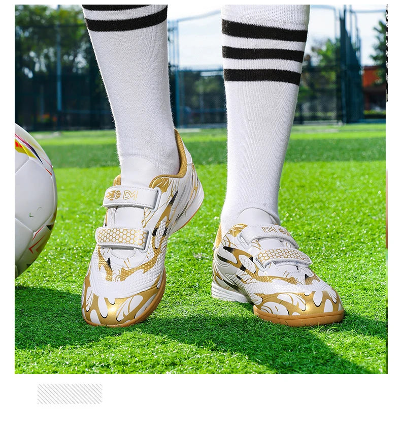 Kinder-Fußballschuhe für die Schule, professionelle Fußballstollen für Rasen, Trainings-Sportschuhe für Jungen, Outdoor- und Futsal-Fußballschuhe 28-38