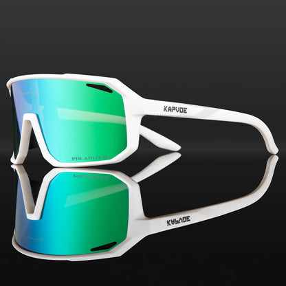 Kapvoe Cycling Glasses Men Cycling Sunglasses MTB UV400 Polarized Built-in Myopia Frame Bicycle Goggles Outdoor Sports Eyewear