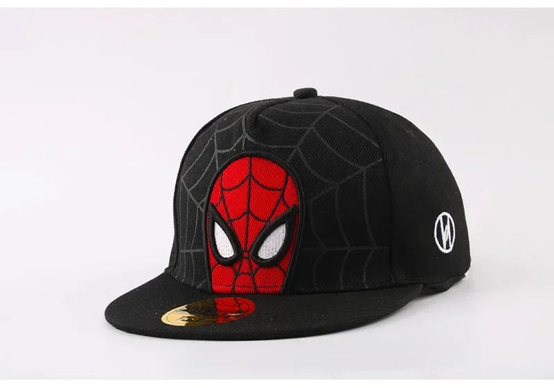 2026 HotAnime Cartoon Spiderman Hats for Kids Toddler  Baseball Cap Spring Snapback Hip Hop Adjustable Caps