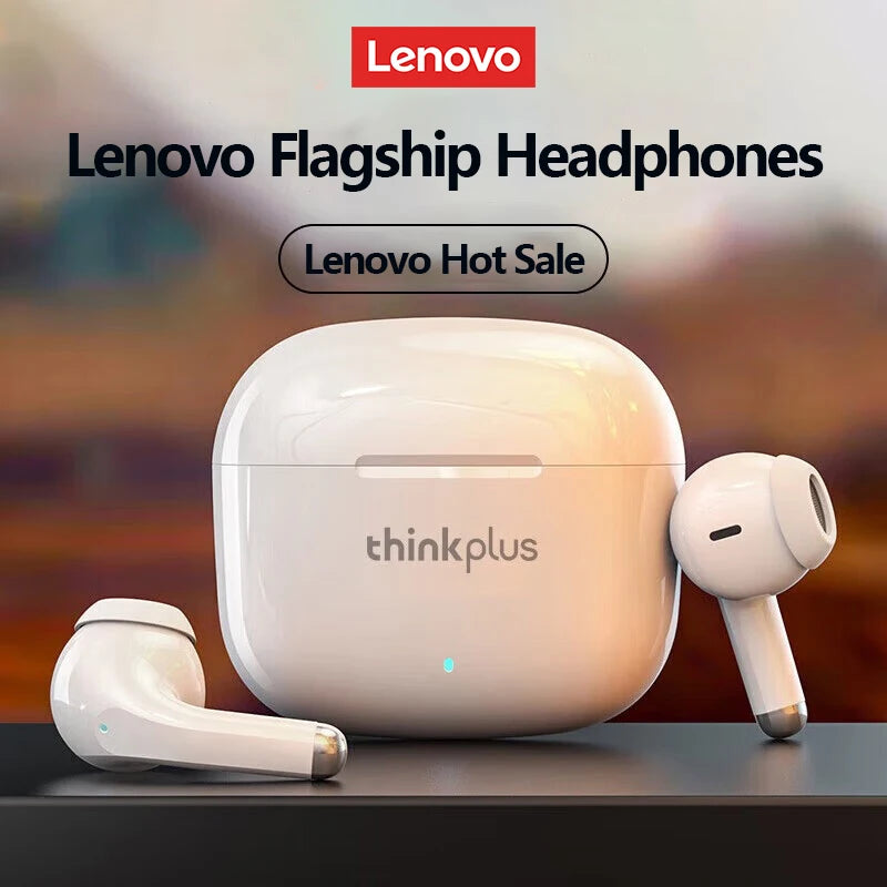 Lenovo LP40 Pro Wireless Bluetooth 5.0 Earbuds – HiFi Stereo Sound, Low Latency Gaming TWS Earphones with HD Call Mic & Charging Case