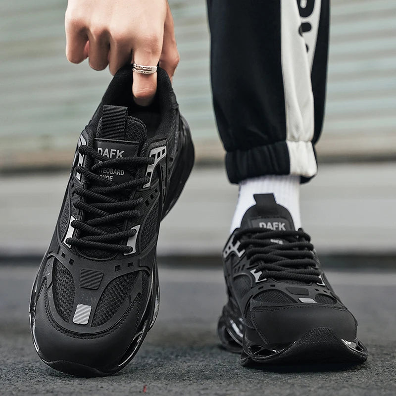 Ténis casuais para homem, ténis de luxo, ténis de corrida respiráveis, mocassins de moda para homem. Sapatos