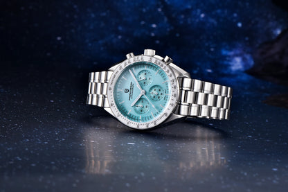 PAGANI DESIGN ‘New Moon’ Men’s Watch – Luxury quartz watch, chronograph, sapphire crystal with anti-reflective coating, ceramic bezel, luminescent hands