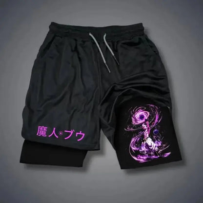 Dragon Ball Summer Men's Shorts Anime Printed Sports Pants Breathable Quick Drying Double Layer Shorts Gym Pants 2026 Streetwear