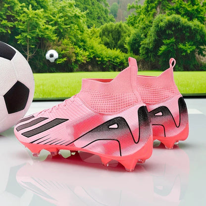 New Men's Football Boots Cleats Boys Ultralight Sport Soccer Shoes Adult Professional Non-Slip Comfortable Training Match Grass