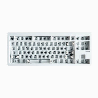 Kit de teclado mecânico ZUOYA GMK87L, estrutura Gasket, programável VIA/QMK, hot-swap, sem fios em três modos, RGB