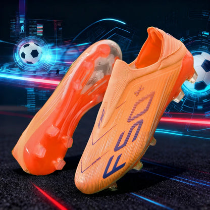 New Men's Football Boots Turf Comfortable Ultralight Soccer Shoes Non-Slip Sport FG Grass Cleats Futsal Indoor Adult Non-Slip