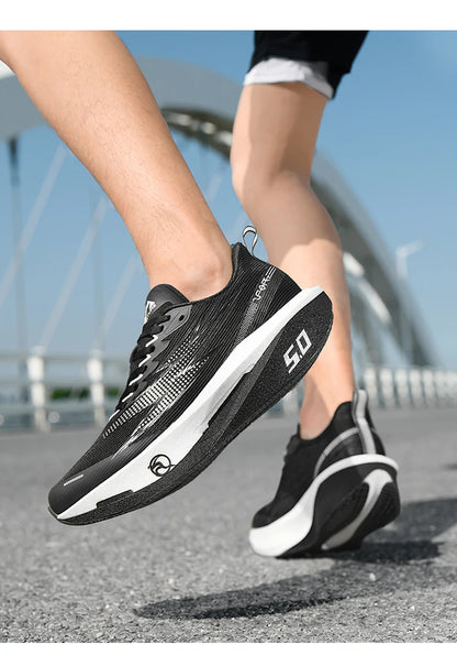 Scarpe da running 5.0 MIX con piastra in carbonio per uomo e donna, sneakers da gara per maratona, stabili, reattive, ammortizzanti e da allenamento