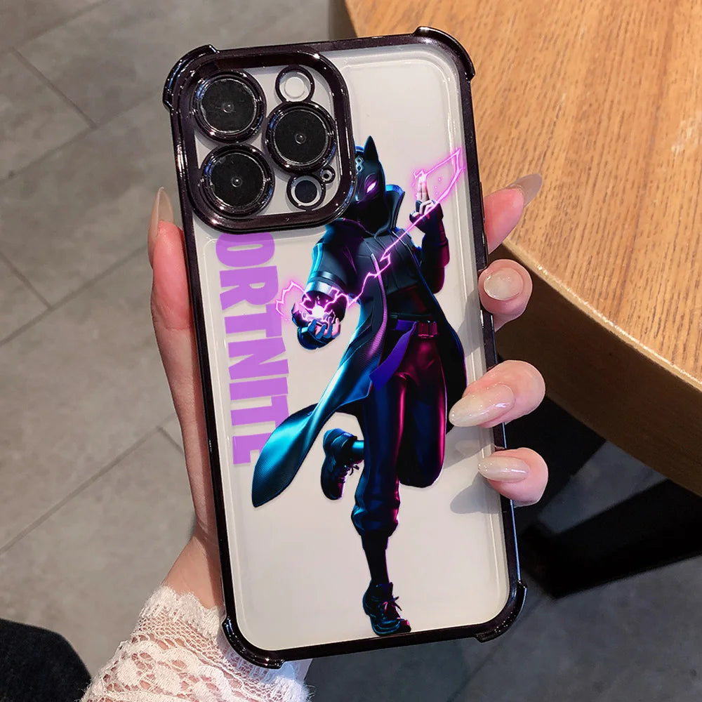 Anime Fortnite Game Plating Phone Case For Xiaomi Redmi A7 15 A3 15C 14C K50 A1 Note 15 14 13 12 12s Pro Plus 4G 5G Anti Fall