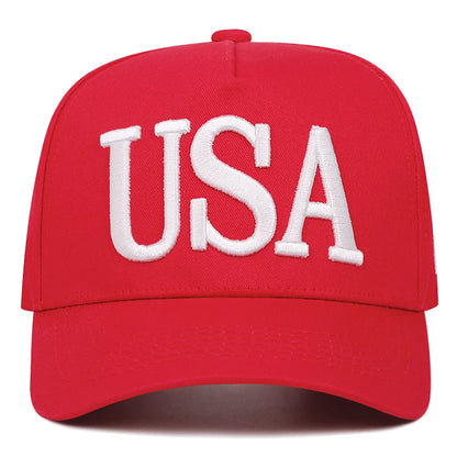 USA embroidered baseball caps, outdoor sports baseball caps