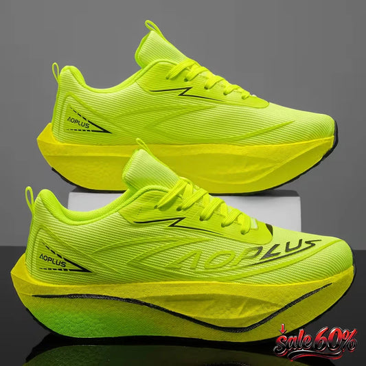 2026 Air Cushion Jogging Running Shoes Carbon Plate Marathon Men's Sports Breathable Lightweight Women's Non-Slip Sneakers