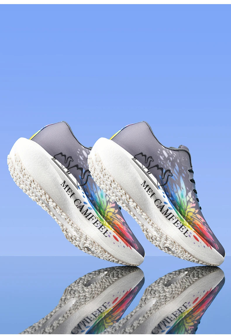 Scarpe da running 2026 con nuovo motivo Eagle, piastra in carbonio, scarpe sportive da maratona ultraleggere, traspiranti e ammortizzate per allenamento di corsa