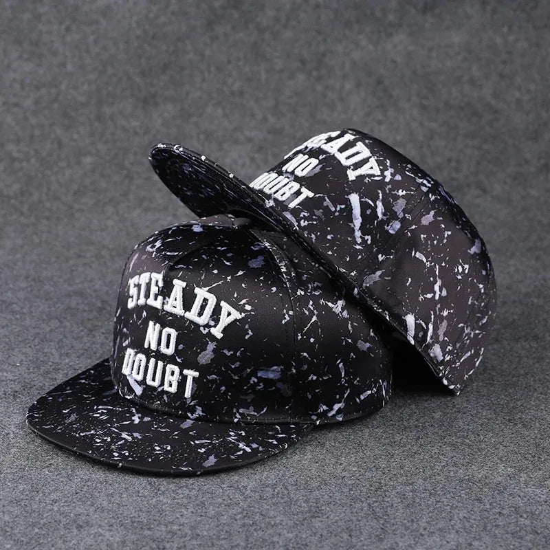 Herren-Baseballkappe mit Buchstabenstickerei, „Tide“, universell kombinierbar, flache Krempe; Damen-Sommer-Hip-Hop-Kappe, Outdoor-Sonnenkappe, verstellbare Schirmkappe