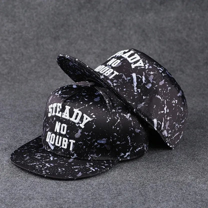 Herren-Baseballkappe mit Buchstabenstickerei, „Tide“, universell kombinierbar, flache Krempe; Damen-Sommer-Hip-Hop-Kappe, Outdoor-Sonnenkappe, verstellbare Schirmkappe