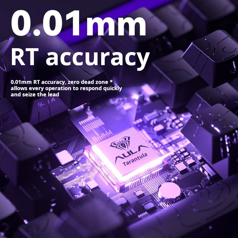 AULA HERO 68 HE Gaming-Mechanische Tastatur Magnetische Achse RT Kabelgebunden RGB-Beleuchtung 8K Polling-Rate Seitenbeschriftung