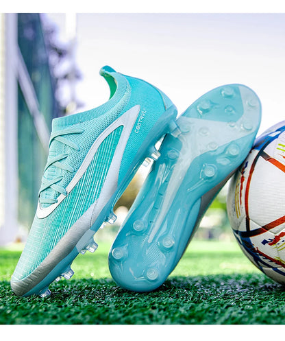 Nouveaux hommes chaussures de Football crampons de Sport adulte respirant antidérapant bottes de Football en plein air longues pointes formation garçons Match confortable