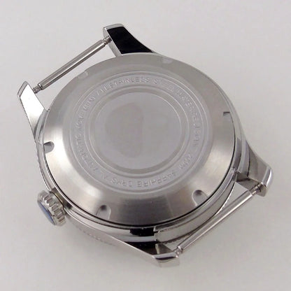 200M Water Resistant Mechanical Wristwatch Miyota 8215 Domed Sapphire Glass 120 clicks Bezel Steel Band Luminous Marks