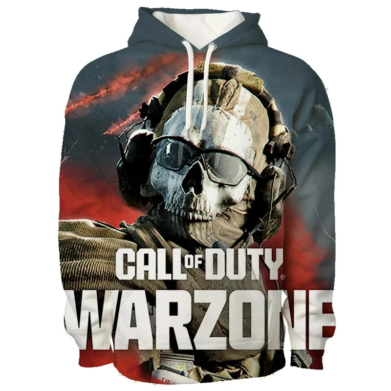 Pop Game Call Of Duty Warzone 3D Printed Hoodie Men's And Women's Hooded Pullover Trendy Streetwear Youth Sweatshirt Clothing