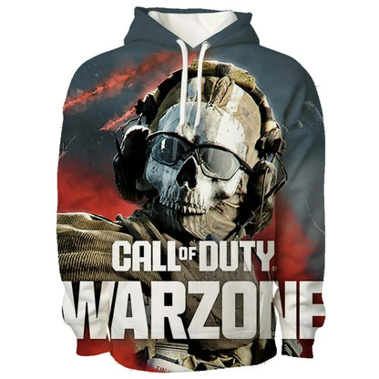 Pop Game Call Of Duty Warzone 3D Printed Hoodie Men's And Women's Hooded Pullover Trendy Streetwear Youth Sweatshirt Clothing
