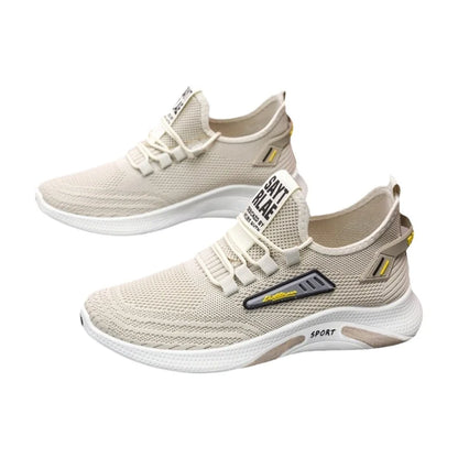 Hot Sale Of The Season New Men's Running Shoes Breathable Lightweight Knitted Lace-Up Sports Sneakers Fashionable Korean Styl...
