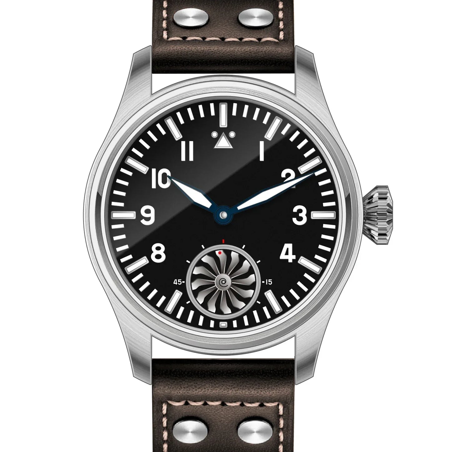 Hruodland 2025 Nuovo orologio meccanico da uomo Seagull ST3620 Retro Pilot 43MM BGW-9 luminoso, vetro zaffiro, turbina, Reloj Hombre