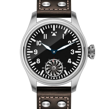 Hruodland 2025 Nuovo orologio meccanico da uomo Seagull ST3620 Retro Pilot 43MM BGW-9 luminoso, vetro zaffiro, turbina, Reloj Hombre